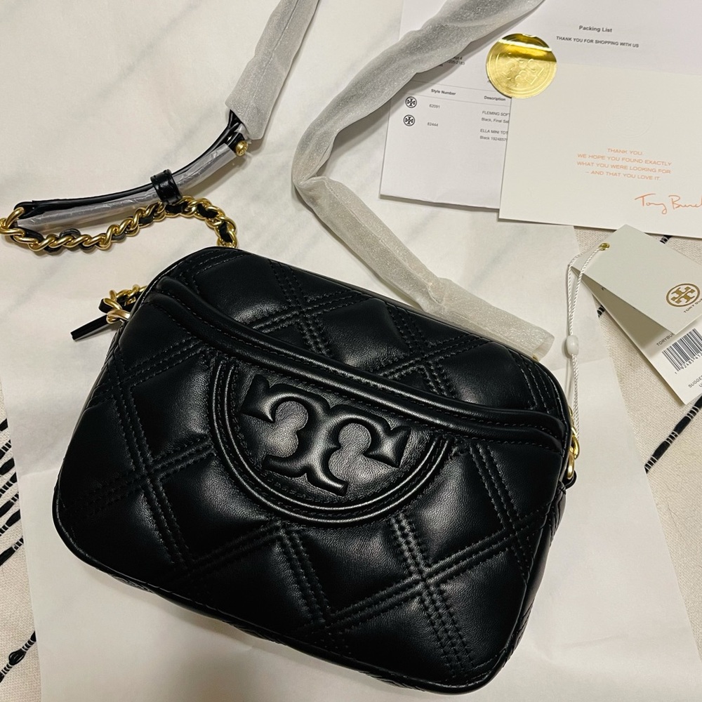 NWT Tory Burch Fleming Soft Camera Crossbody Bag